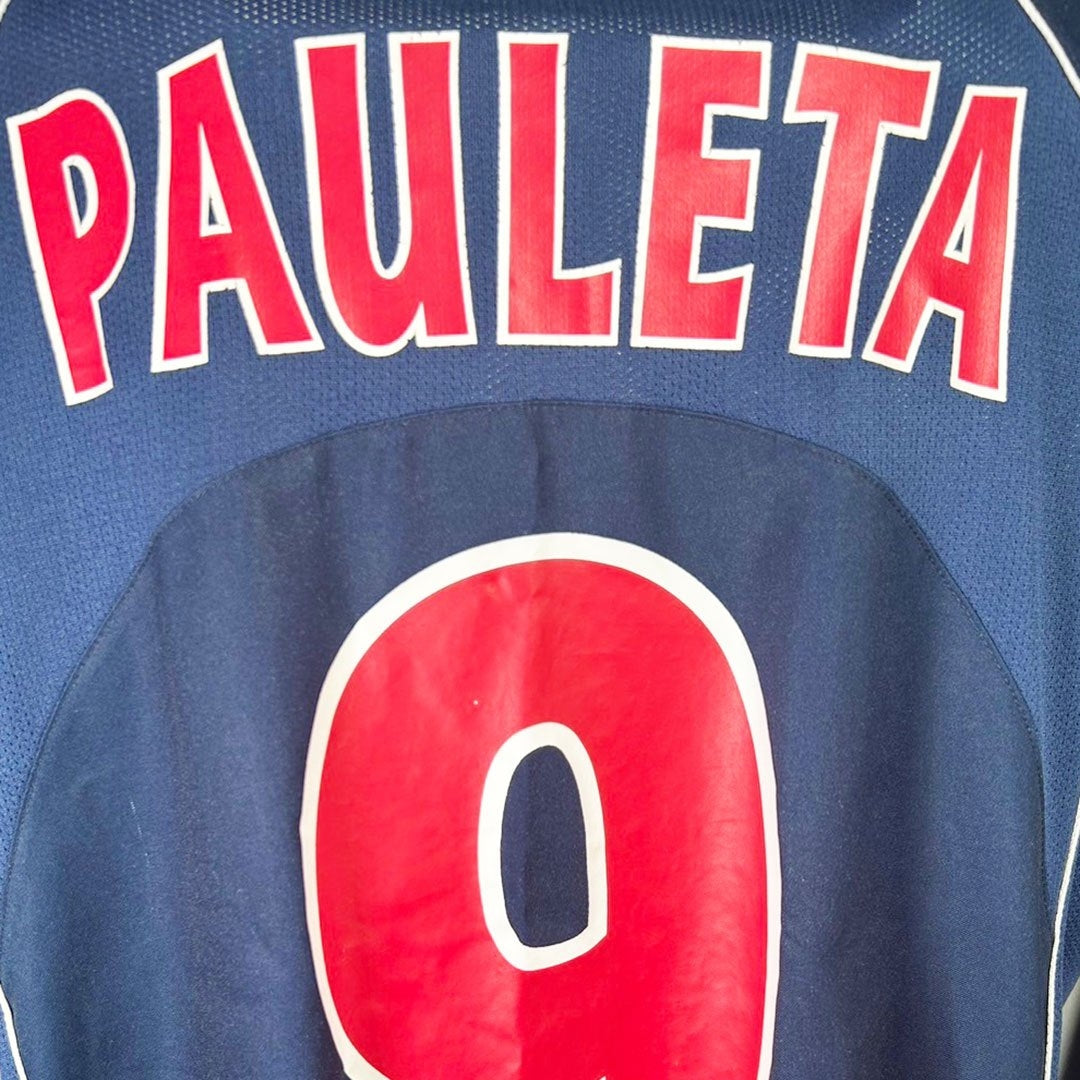 VTG "Nike" 04-05s  Paris Saint-Germain HOME No,9 PAULETA  / XL