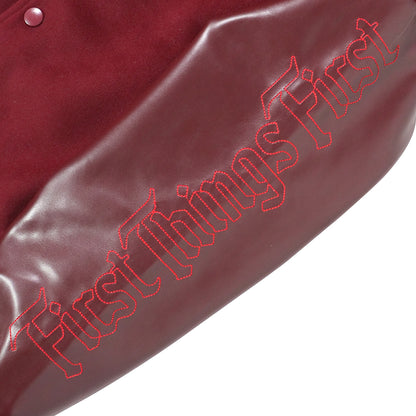 First things First STADIUM JACKET 2024 / BURGANDY