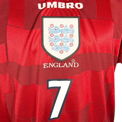 VTG "Umbro" 98s England National Team AWAY No,7 BECKHAM / L