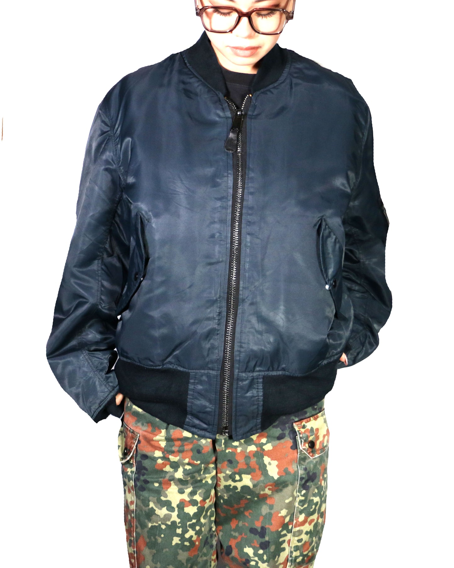 Made in USA "USED MA-1 JACKET for LADY / NV