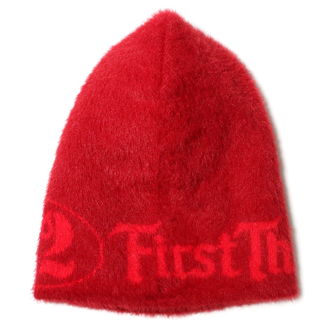 142 MOHAIR BEANIE  / RED