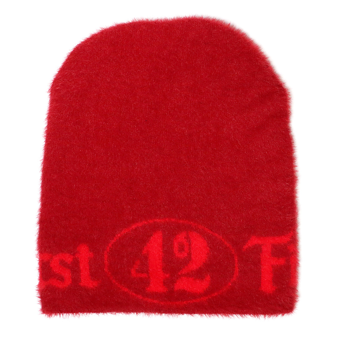 142 MOHAIR BEANIE  / RED